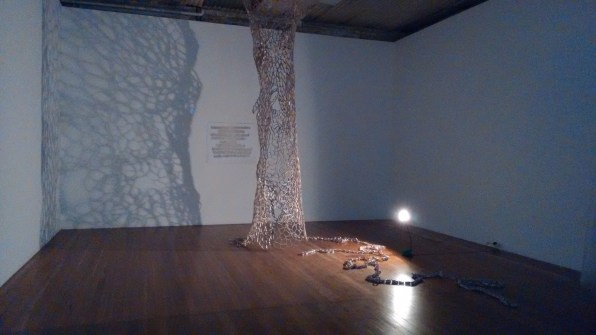 ‘_____Hours’ (2015), Engrybirdz (Dorit Goldman and Mel Baveas), folded, shaped and taped White Pages: Business and Government, Sydney College Of Arts Honours Graduate Show, 18-24 November, 2015. photography der_melicious (Mel Baveas).