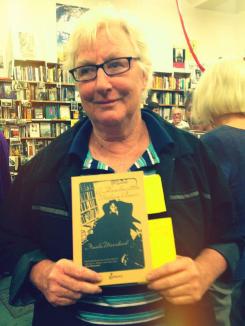 Finola Moorhead at the (re)launch of A Handwritten Modern Classic - Collected Works Bookshop Melbourne.