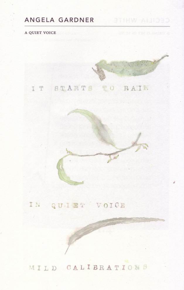 The first page of 'A QUIET VOICE' by Angela Gardner