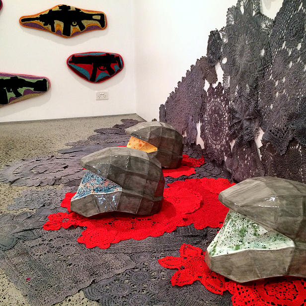 Katy B Plummer, Suffragist, 2015, installation view. Photo curtesy of the artist. 