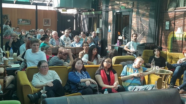 Part of the audience at the Perth Poetry Club. Photograph Coral Carter.