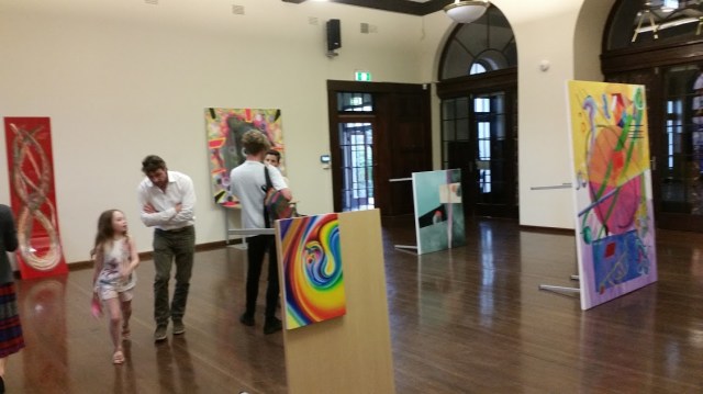 Eight paintings in One Night. Photograph Mark Roberts