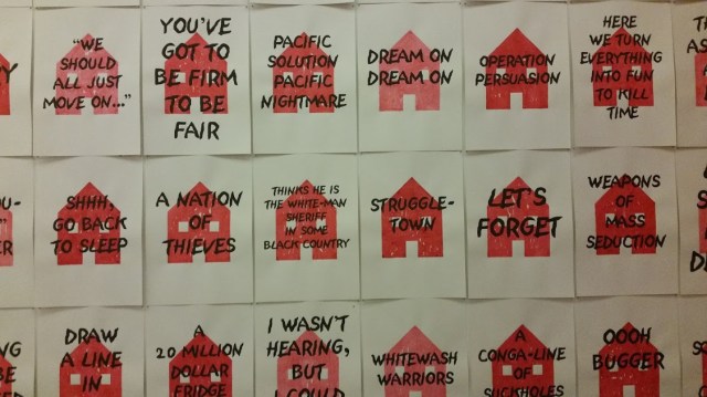 Detail from Songs of Australia Volume 16 - Shhh, Go Back to Sleep. Photograph Mark Roberts