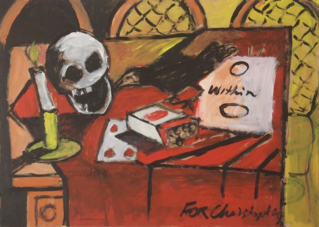 Tony Oliver Circle Within Circle April 2013 acrylic on board Ninh Hòa, Khánh Hòa, Vietnam