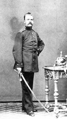Friedrich Nietzsche as an artillerist in the Royal Prussian Army circa 1870